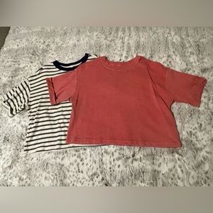 2 Old Navy Cropped shirts